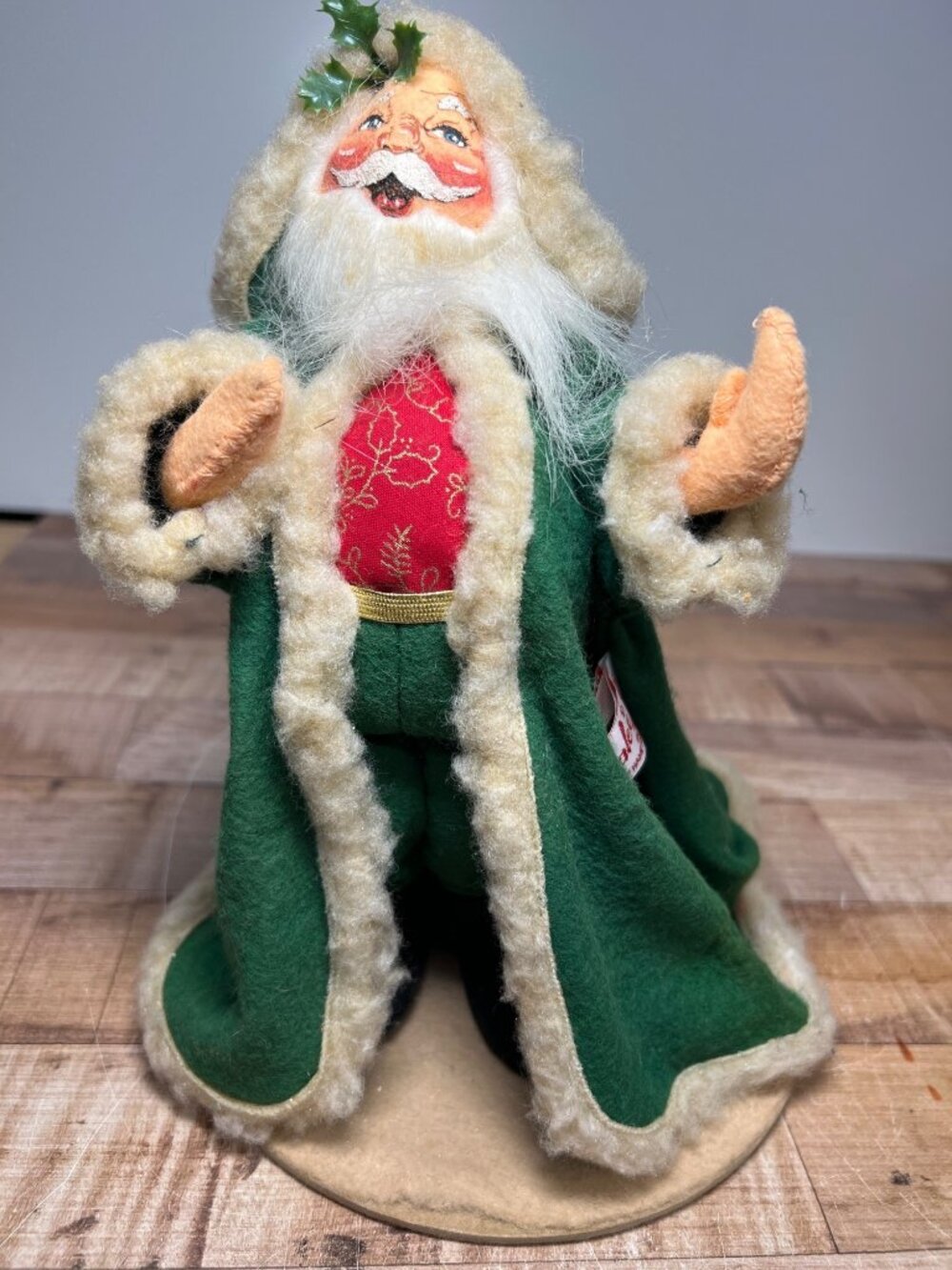Vinetage Annalee Santa Woodland 9'' Tall Posable